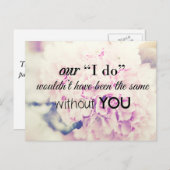 Wedding Bedankt Kaart (Voorkant / Achterkant)