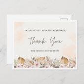 Wedding Bedankt kaart | elegant (Voorkant / Achterkant)