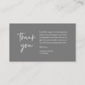 Wedding Bedankt voor je aanwezigheid, modern minim Informatiekaartje (Voorkant)