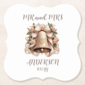 Wedding Bell Coaster Kartonnen Onderzetters (Voorkant)