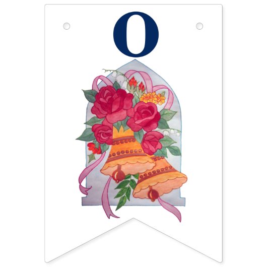 Wedding Bell Gefeliciteerd Bunting Banner (Derde vlag)