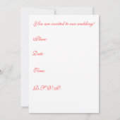 Wedding Bells Invite Kaart (Achterkant)