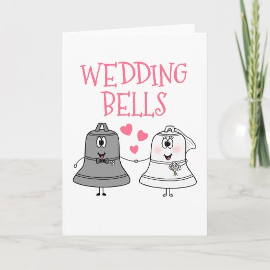 Wedding Bells Schattige Funny Wedding Kaart (Voorkant)