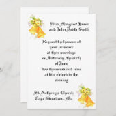 Wedding Bells-uitnodiging Kaart (Voorkant / Achterkant)