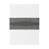 Wedding Belly Band Steampunk Wedding Hearts Cogs Uitnodigingen Wikkel (Achterkant Voorbeeld)