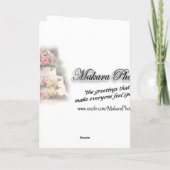 Wedding Best Wishes-customize Kaart (Achterkant)