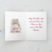 Wedding Best Wishes-customize Kaart (Binnen)