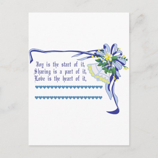 Wedding Blessing Briefkaart (Voorkant)