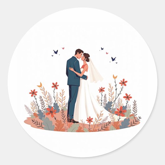 Wedding Bliss Sticker (Voorkant)