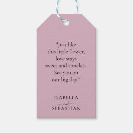 Wedding Blush Pink Lavender Touch Cadeaulabel