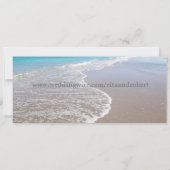 Wedding Boarding Pass Ticket-Destination Hearts Kaart (Achterkant)