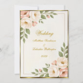 Wedding Boho Style Mooie moderne Sophisticated Kaart (Voorkant)