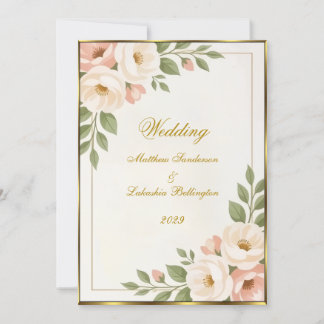 Wedding Boho Style Mooie moderne Sophisticated Kaart