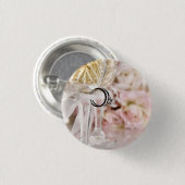 Wedding Bouquet Rings Ronde Button 3,2 Cm (Voorkant /achterkant)