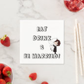 Wedding Bride and Groom Humor Servet (Insitu)