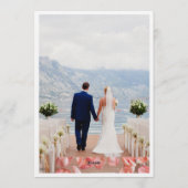Wedding Brown and beige Invitation (Dos)