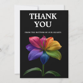 🌈 Wedding budget with photo Bedankkaart