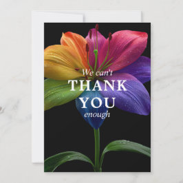 🌈 Wedding budget  with photo Bedankkaart