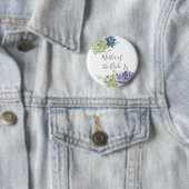 Wedding Cactus Succulents Moeder van de Bride Ronde Button 5,7 Cm (In situ)