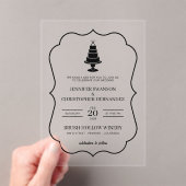 Wedding Cake Acryl Uitnodigingen (Insitu (Draagbaar))