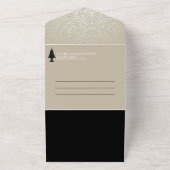 Wedding Cake All In One Uitnodiging (Buitenkant)