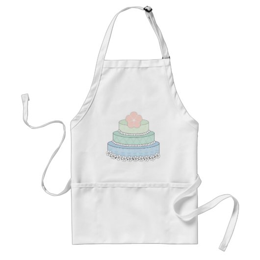 Wedding Cake Apron Standaard Schort (Voorkant)