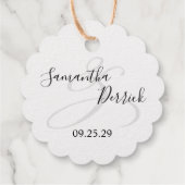 Wedding Cake Bedankjes Labels (Achterkant)