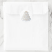 Wedding Cake Envelope Seal Ronde Sticker (Tas)