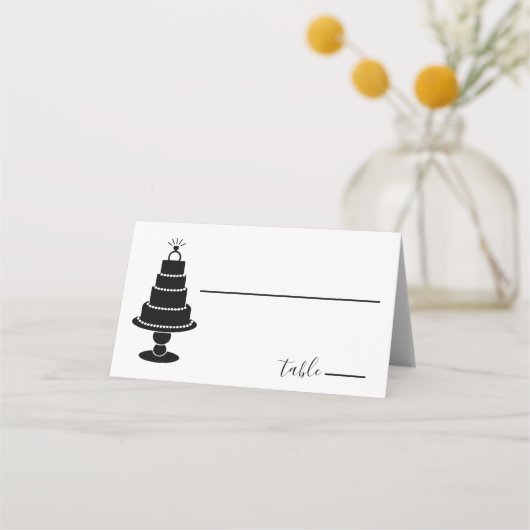 Wedding Cake Place Card (Voorkant)