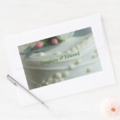 Wedding Cake Rechthoekige Sticker (Envelop)