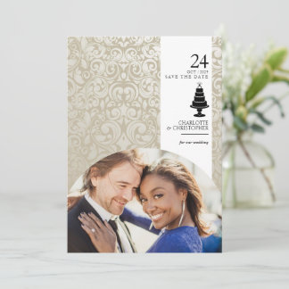 Wedding Cake Save The Date