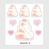 Wedding Cake Stickers (Feuille)