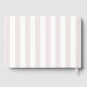 Wedding Cake Stripe Wedding Gastenboek (Achterkant)
