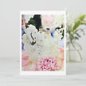 WEDDING CAKE TOPPER WEDDING ARTITY INVITATION KAART (Staand voorkant)