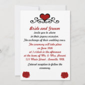 Wedding Cake-uitnodiging Kaart (Achterkant)