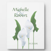 Wedding Calla Lily Custom Plaque Fotoplaat (Voorkant)