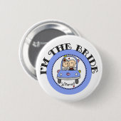 Wedding Car Bride Ronde Button 5,7 Cm (Voorkant /achterkant)