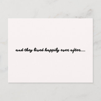 Wedding card - and they lived happily ever after briefkaart