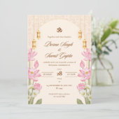 Wedding Card Invitation 5"7 inches cards (Debout devant)