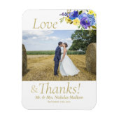 Wedding Carolina Classic Blue Magneet (Verticaal)