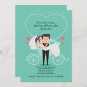 Wedding Carriage Post Wedding Brunch Uitnodiging (Voorkant / Achterkant)