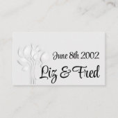 Wedding Cash Request 3D Simple Tree Informatiekaartje (Voorkant)