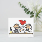 Wedding Celebration Briefkaart (Staand voorkant)
