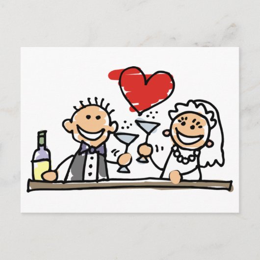 Wedding Celebration Briefkaart (Voorkant)