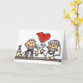 Wedding Celebration Kaart (Gele Bloem)