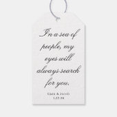 Wedding Centerpiece, Bridal Shower Decoration  Cadeaulabel (Achterkant)