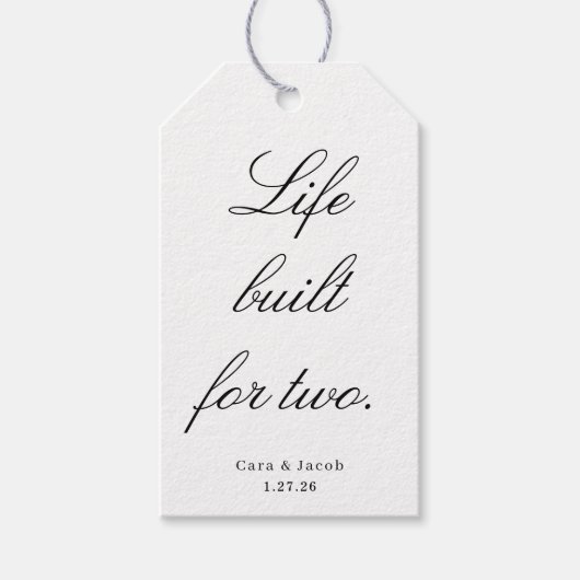 Wedding Centerpiece, Bridal Shower Decoration  Cadeaulabel (Voorkant)