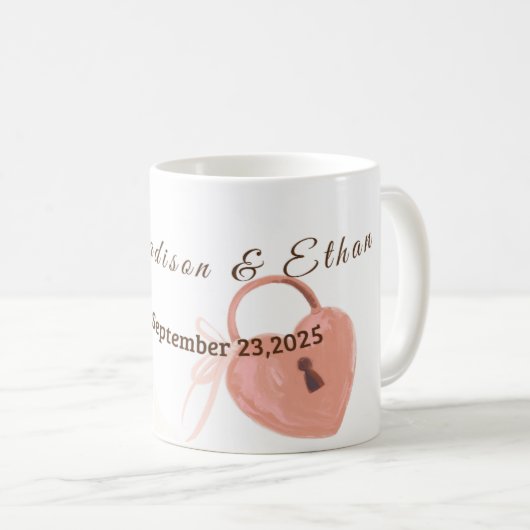 Wedding ceramic mug  (Devant droit)