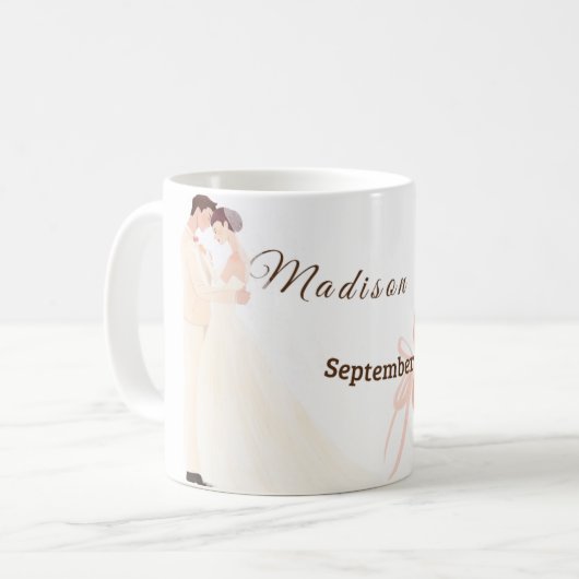 Wedding ceramic mug (Devant gauche)