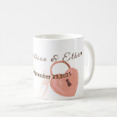 Wedding ceramic mug  koffiemok (Voorkant rechts)